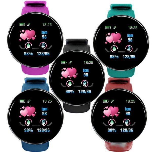 

d18 color tft screen smart watch sports smart bracelet heart rate blood pressure wristband