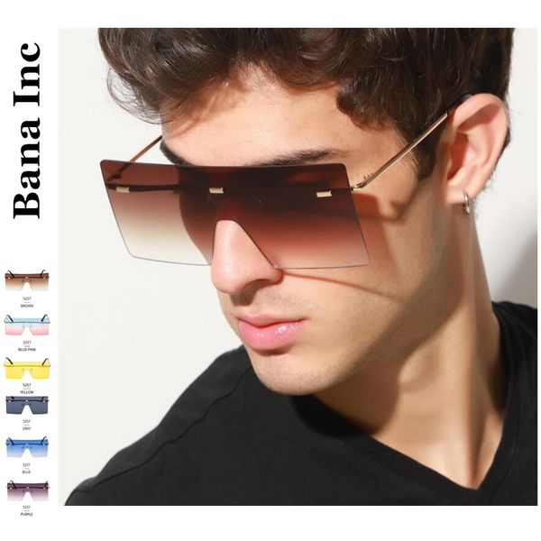 

luxury designer big frame ocean sunglasses men 2020 classic party prom woman sunglasses retro uv400 men, White;black
