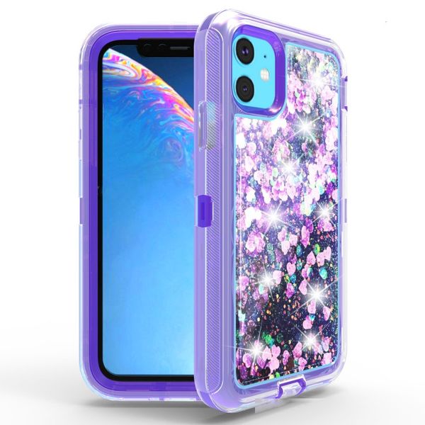 

for iphone 11 pro max 2019 iquid quicksand cryatal transparent robots armor full body cover rugged for samsung note 10 pro phone case