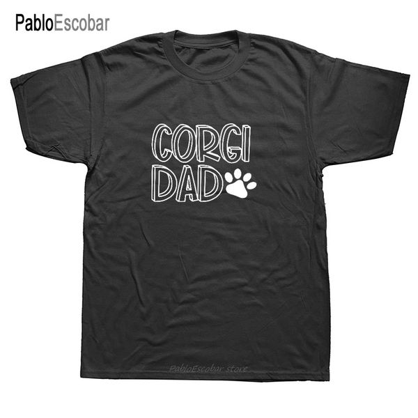 

funny christmas corgi dad dog dad joke gift t-shirt summer style shubuzhi short sleeves t shirt men