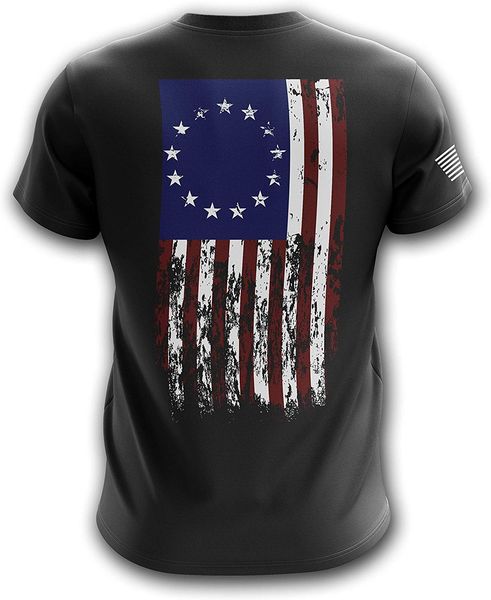 

1776 we the people american flag military army mens t-shirt made in usa