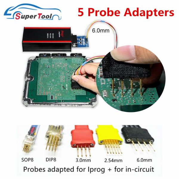 

iprog + v84 probe adapters for in-circuit ecu cables works for iprog pro 5 probes cable without soldering xprog pro
