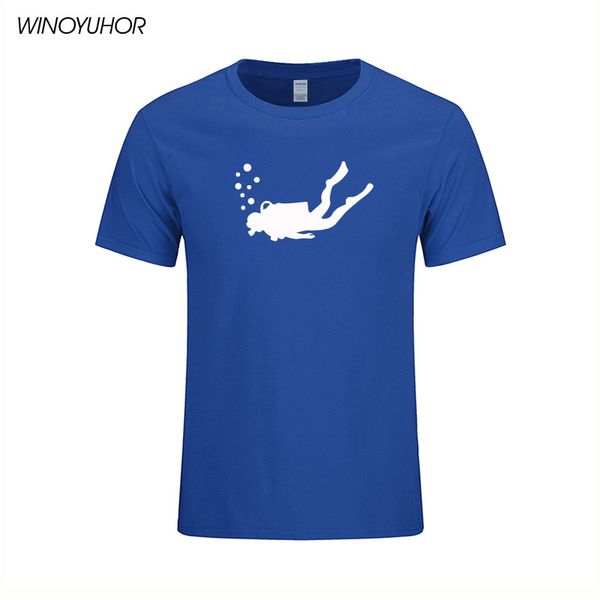 

scuba diver t-shirt divinger funny birthday gift present for men summer short sleeve tshirt cotton dive print t shirt