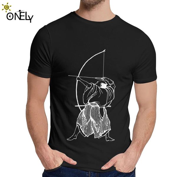 

crewneck archery archer kyudo bow arrow japanese t shirt hip hop men soft slim homme tee shirt design for unisex