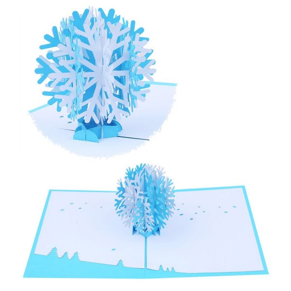 

snowflake design 3d popup christmas cards winter festival greeting card