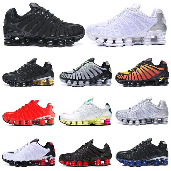 

2020 mens trainers shox tl running shoes triple black wolf grey lime sunrise total orange black silver neymar womens fashion sports sneakers
