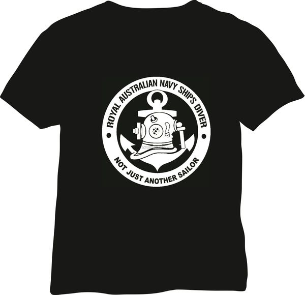 

t shirt royal australian ran navy ships diver usn ran rn(9