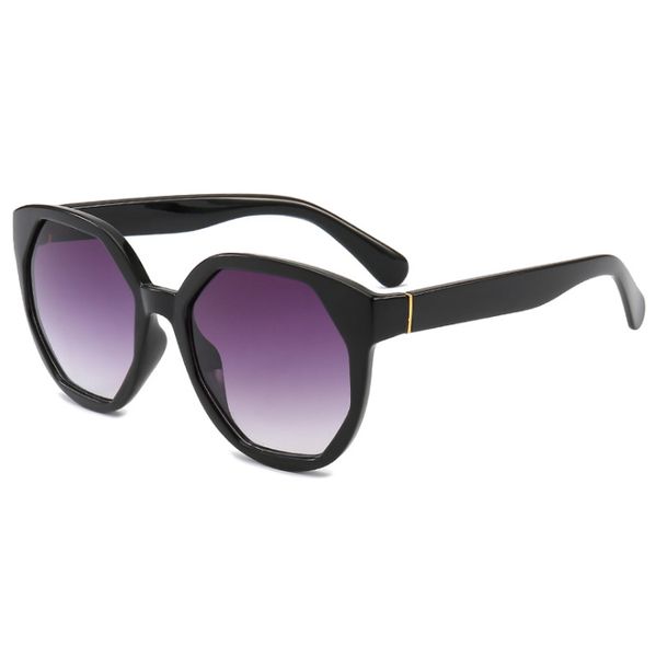 

sunglasses oversize retro classic women cat eye frame polygon fashion brand designer plastic material lenses 9026 uv400 eyewear, White;black