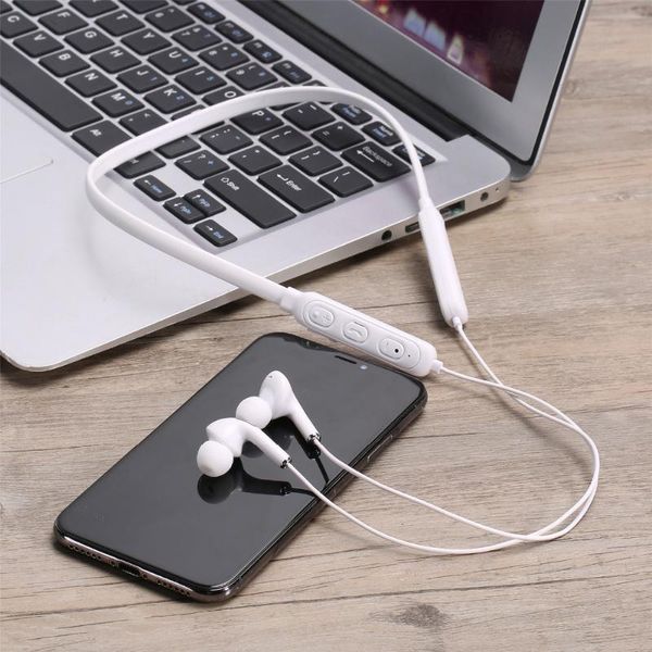 

bluetooth headsets neckband magnetic sports music wireless with micphone for all phones