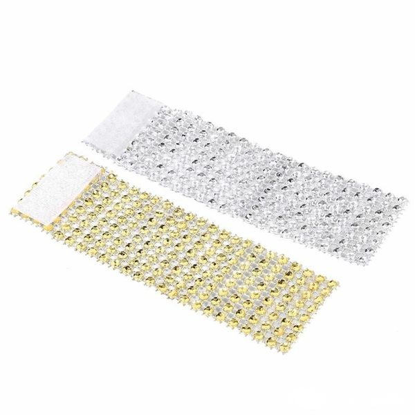 

plastic napkin rings l wedding /chair sash diamond mesh wrap napkin rings for party decoration gold/silver/black