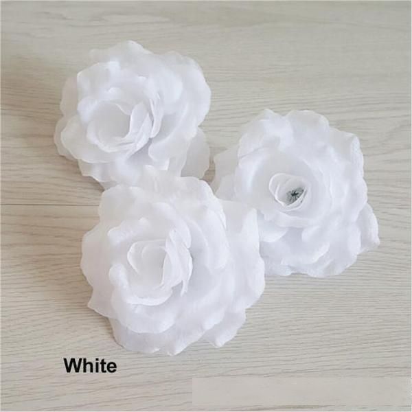 

10cm artificial flowers silk rose head diy decor vine flower wall wedding party decoration gold artificial flowers for decor 0053fl
