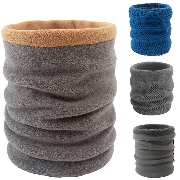 

men scraf daily wear new solid color neck warmer fleece knitted scarves warmer fashion scarf elegant design ship, Blue;gray
