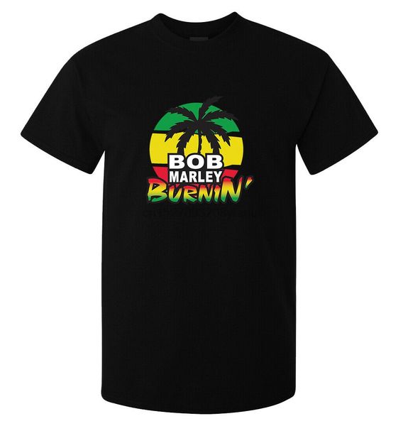 

burnin' rasta reggae men (woman available) t shirt black(1
