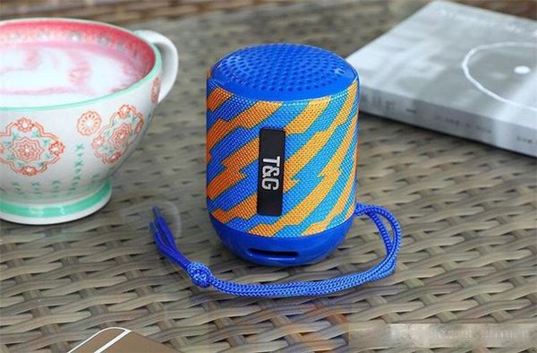 

mini bluetooth speaker tg129 wireless portable subwoofer mp3 player fm radio audio tf card usb cloth creative outdoor portable speakers