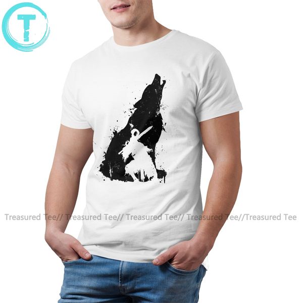 

wolf t shirt abyss warrior version black t-shirt awesome basic tee shirt 100 percent cotton print xxx tshirt