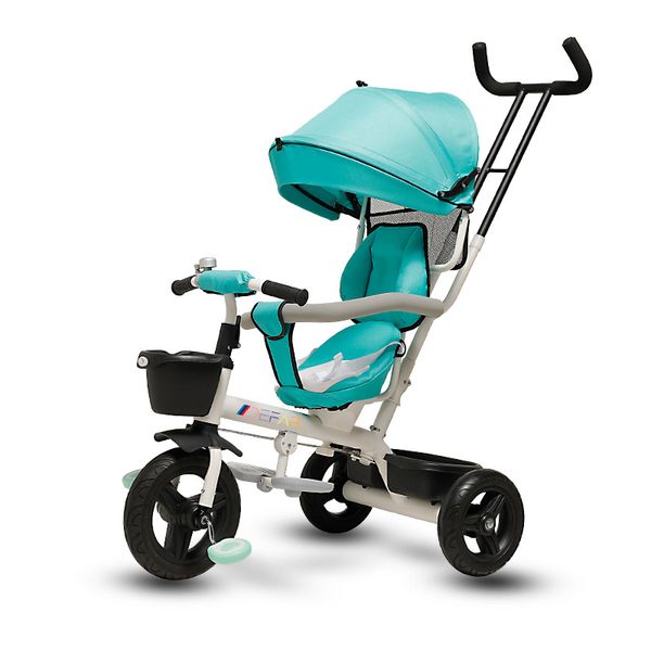 

baby tricycle ride on toys 4 in 1 three wheels stroller children bike seat multi-function for 1-6y children