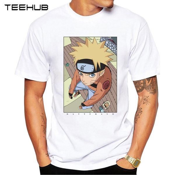 

teehub men's new fashion naruto dattebayo design short sleeve t-shirt cool printed hipster tee shirts