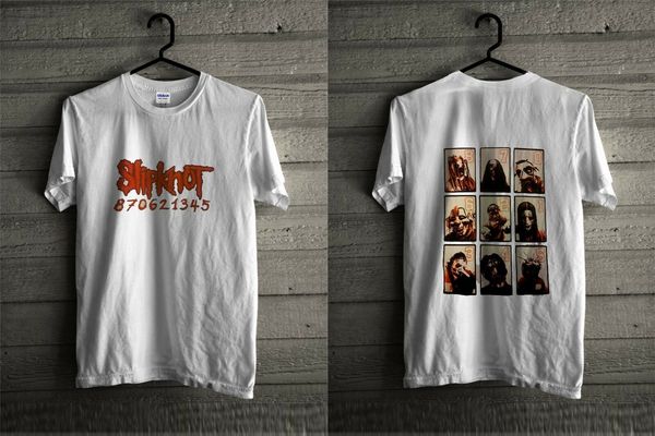

slipknot 870621345 rare vintage 2000 xl - t-shirt white mans reprint size s-3xl