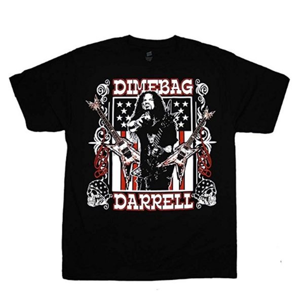 

dimebag darrell men's guitars flag t-shirt black size s-xxxl