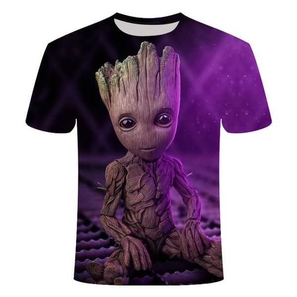 

superhero groot movie guardian of the galaxy groot flowerpot groot 3d print shirts kawaii kawaii plus size men clothing