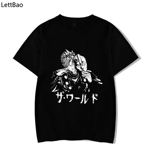 

2020 summer new anime jojo t-shirt men women graphic printing casual fashion harajuku short-sleeved street o-neck hipster
