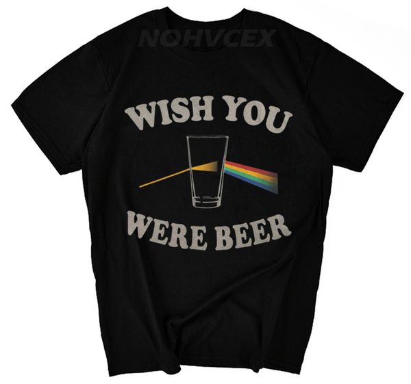 

designs funny crew neck wish you were beer short-sleeve t shirt for men