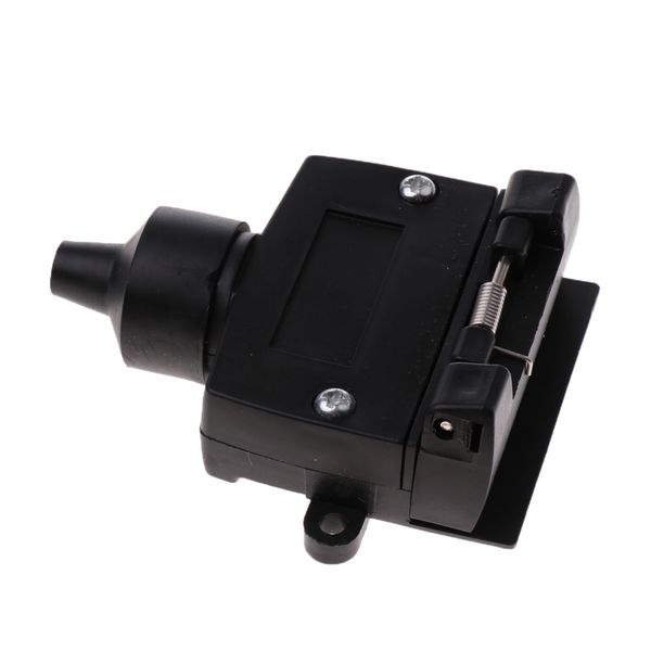 

black 7 pin flat trailer female plug connector socket automotive caravan camper rv