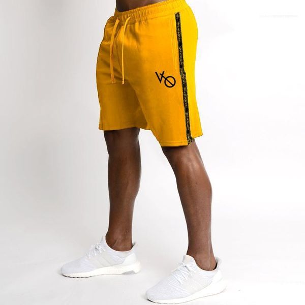 

length shorts mens gym fitness shorts summer solid athletic sports training shorts half, White;black