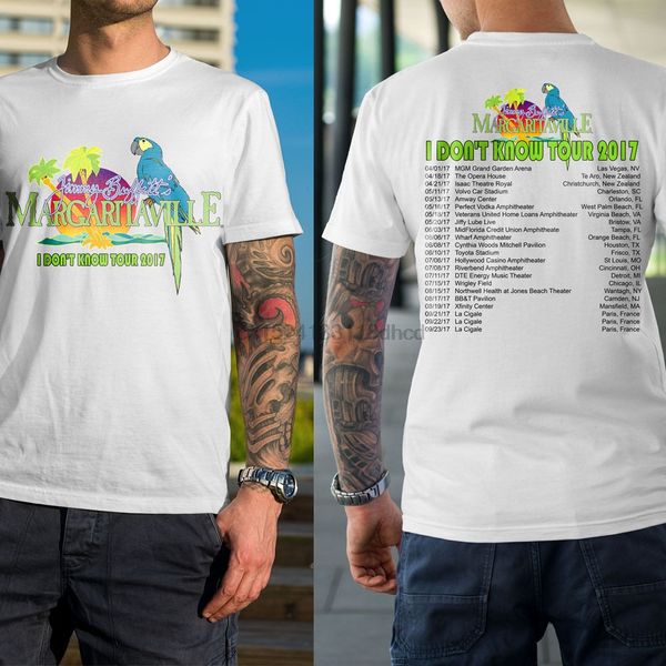 

jimmy buffet i dont know tour margaritaville men t-shirt white