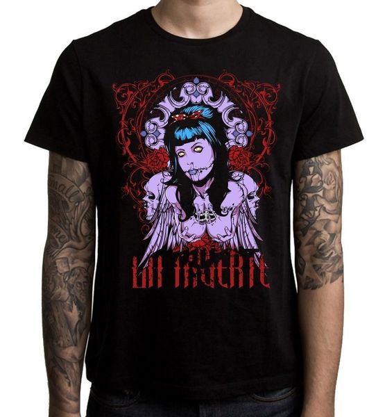 

2020 new brand la muerte day of the dead skull ment tee shirt goth emo tattoo tee shirt