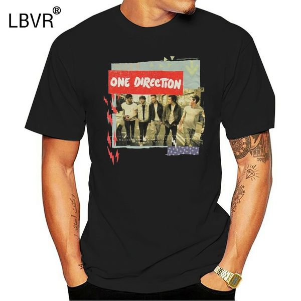 

one direction "bolts" girls juniors black t shirt new official summer short sleeves cotton t-shirt fashion