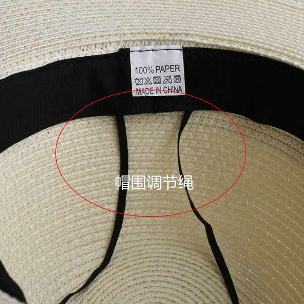 

stingy brim hats lnpbd summer fashion white flat wide women's strawhat jazz fedoras hat sun-shading beach cap, Blue;gray