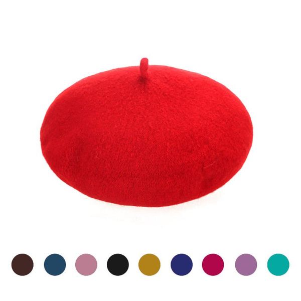 

berets kids girls bailey hat dome beret black #yj, Blue;gray