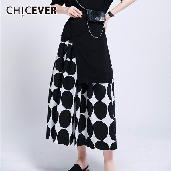 

skirts chicever dot hit color women's skirt high waist tunic pocket loose casual midi summer female korean 2021 fashion clothes, Black