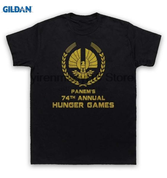 

100% cotton o-neck printed t-shirt hunger games t shirt 74th annual games