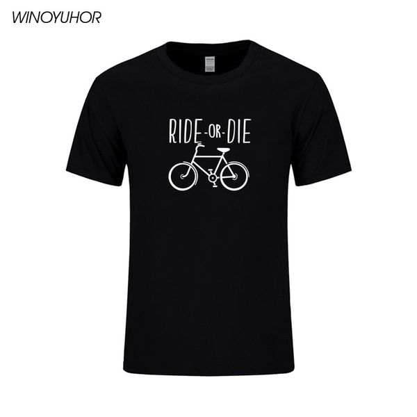 

bicycle ride or die t shirt letter print men 2019 summer new casual o-neck t-shirt short sleeve tee shirt camisetas masculina
