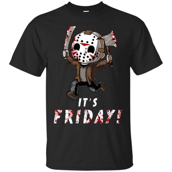 

new fashion men's short sleeve jason voorhees t-shirt it's friday t-shirt friday the 13th horror movie s-3xl funny casual tee