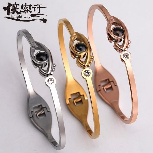 

bracelet female personality hand accessories, love s memory 100 that i love you the devil s eye, Black