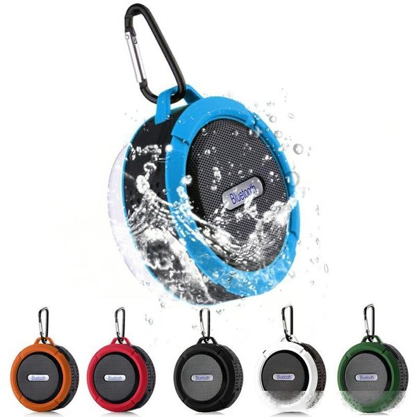

c6 portable wireless mini bluetooth speaker waterproof subwoofer bluetooth sound box speakerphone tf card handsshower speaker