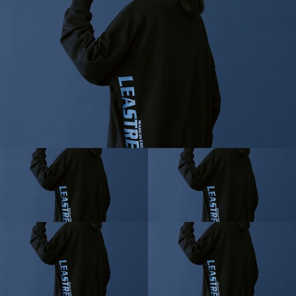 

round neck sweater men's autumn korean style trendy loose wear wear couple wearcoat couple dressmen's ins all-match ruffian handso, Black