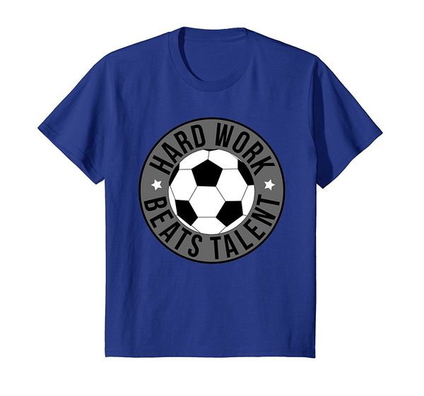 

2019 new summer casual tee shirt hard work talent soccers player trainings t-shirt