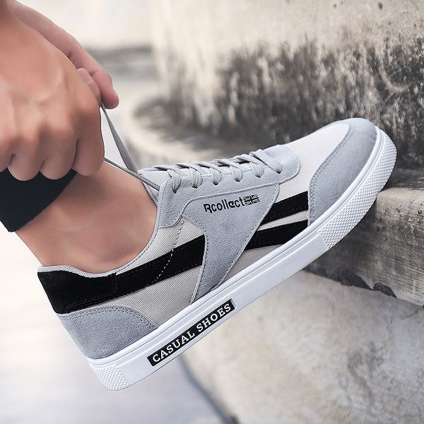 

2020 spring and autumn new canvas low-men's shoes breathable wear-resistant non-slip sneakers fashion scrub shoes, Black