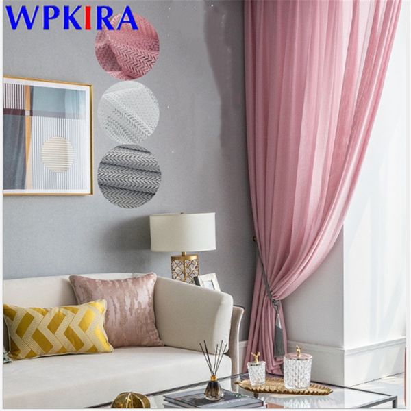 

solid yarn curtain window tulle curtains for living room kitchen modern window blinds treatments soft voile curtains w-ad467#30