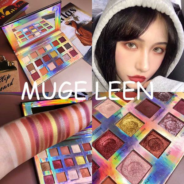 

18 color makeup eyeshadow pallete makeup brushes make up palette pigmented eye shadow palette maquillage longlasting waterproof