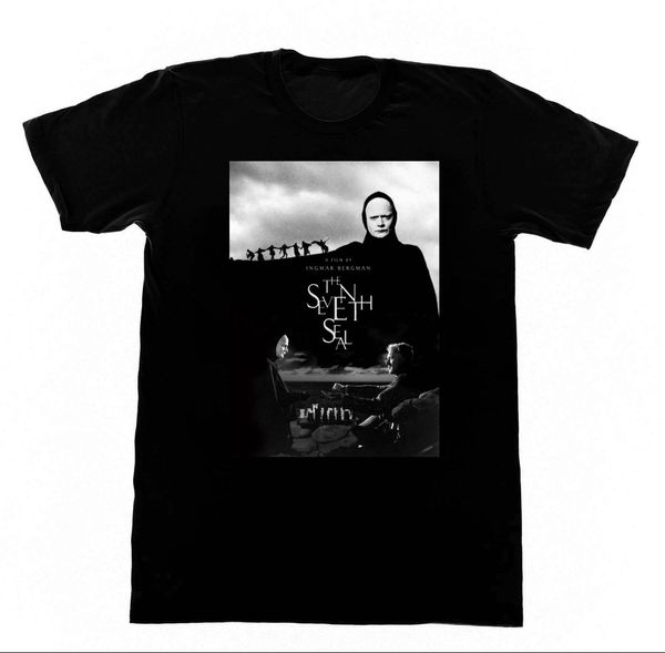 

the seventh seal t shirt 162 ingmar bergman criterion summer casual man t-shirt good quality tee
