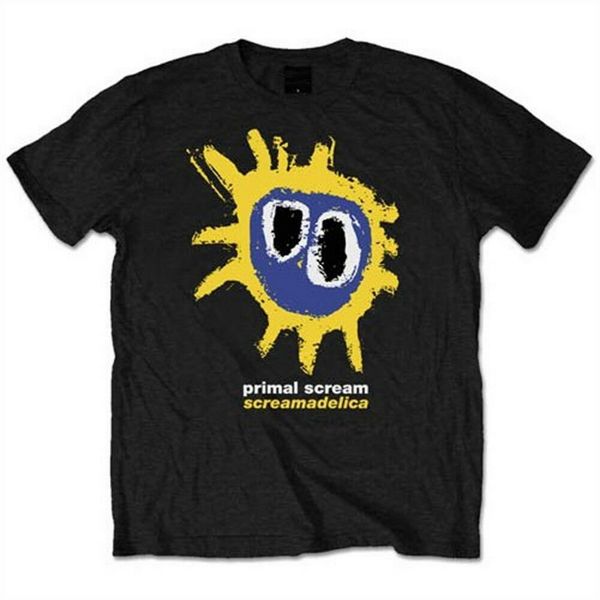 

screamadelica short sleeved t-shirt for men yellow xxl tee shirt funny