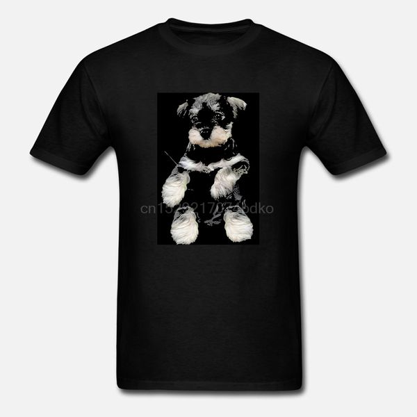 

men t shirt schnauzer puppy in pocket t-shirt tshirt women t-shirt