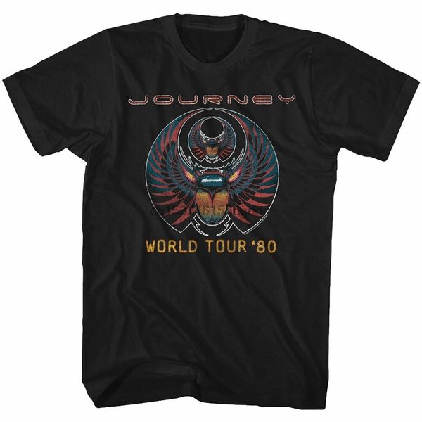 

путешествие world tour '80 black adult t-shirt