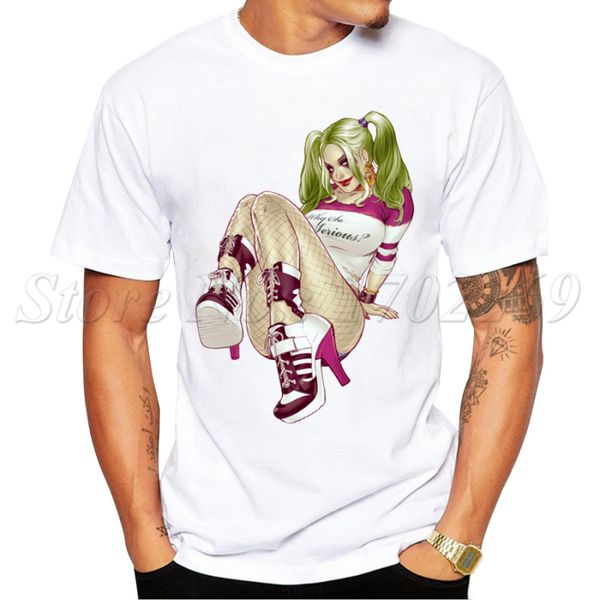 

2019 new arrival men's fashion quinn design t shirt cool short sleeve hipster tees
