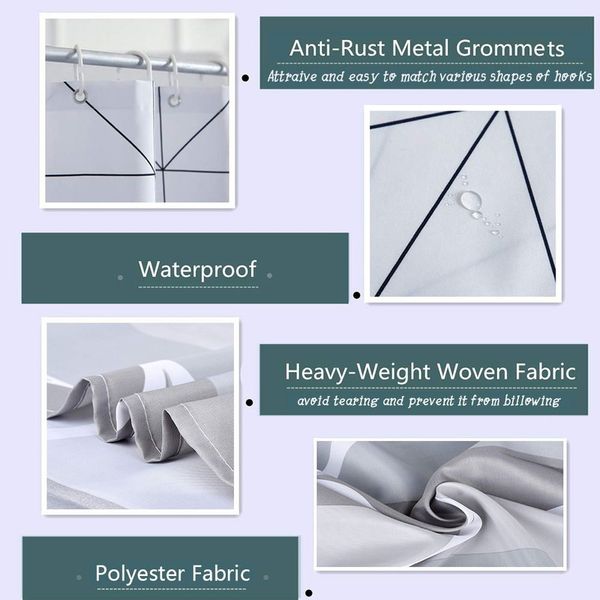 

shower curtains merry christmas santa claus deer abstract art snowflake minimalist white blue home decor curtain sets with hooks